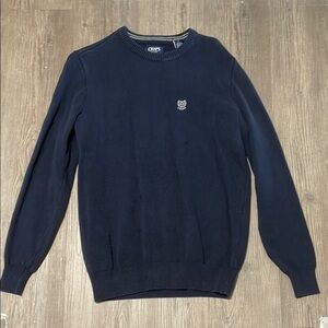 Chaps Blue Crewneck Sweater Classic Knit Style